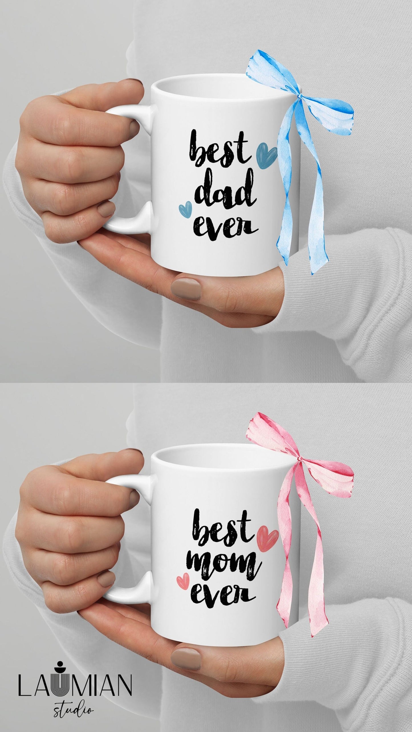 Mug for Best Mom Gift Mother's Day Gift Idea for Mum Love Mug Best Dad Gift Father's Day Gift for Daddy Mommy Matching Cup for Parents Mug - LAUMIANstudio