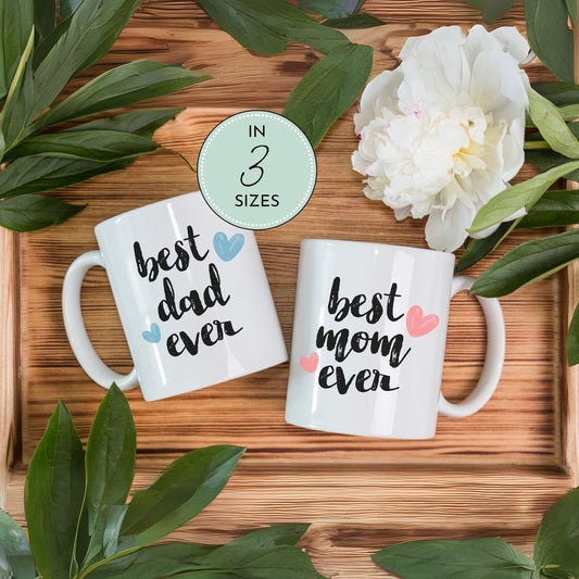 Mug for Best Mom Gift Mother's Day Gift Idea for Mum Love Mug Best Dad Gift Father's Day Gift for Daddy Mommy Matching Cup for Parents Mug - LAUMIANstudio