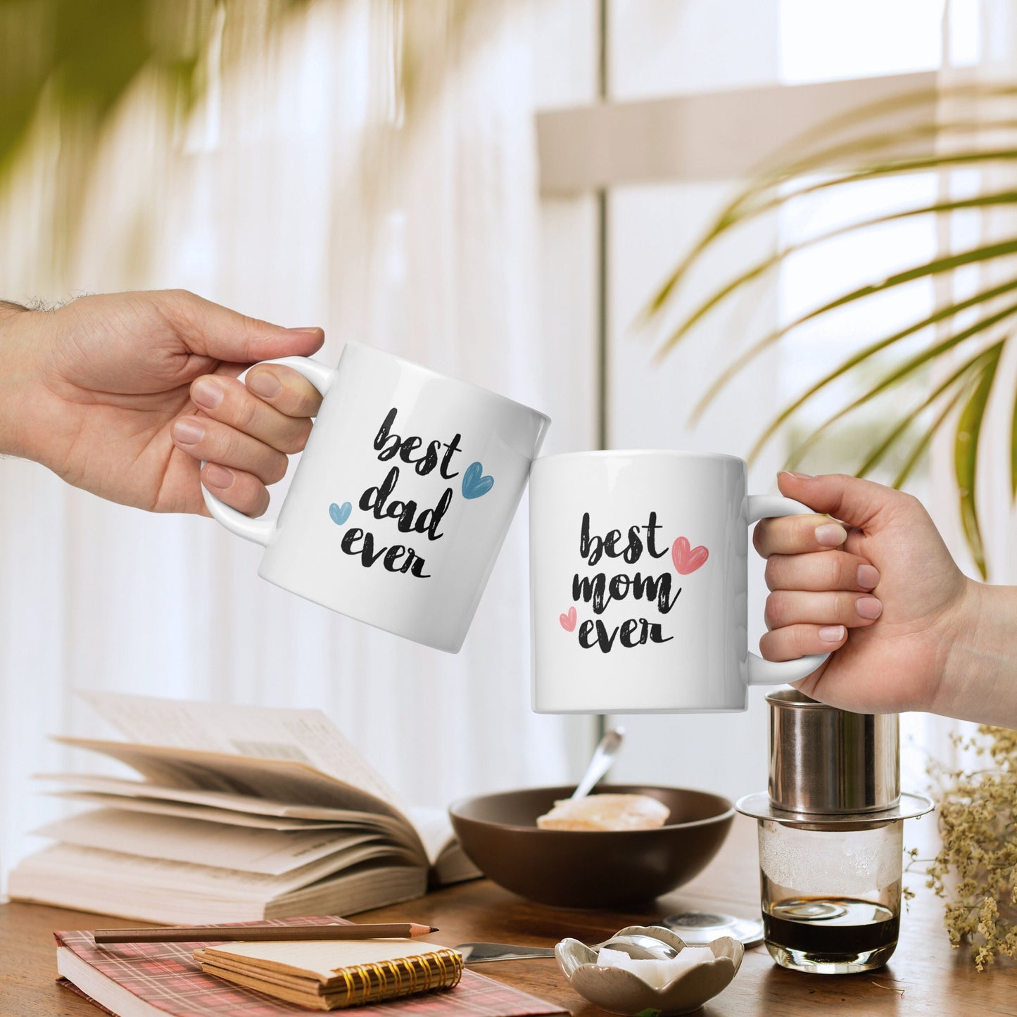 Mug for Best Mom Gift Mother's Day Gift Idea for Mum Love Mug Best Dad Gift Father's Day Gift for Daddy Mommy Matching Cup for Parents Mug - LAUMIANstudio