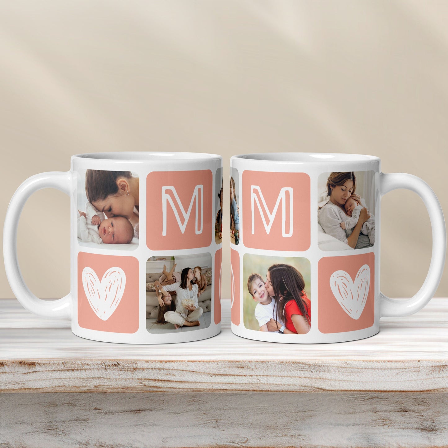Picture Mug for Dad Gift Christmas Mug with Kid Photo Birthday Gift for Dad Custom Family Mug Papa Mug Photo Keepsake Gift Anniversary - LAUMIANstudio