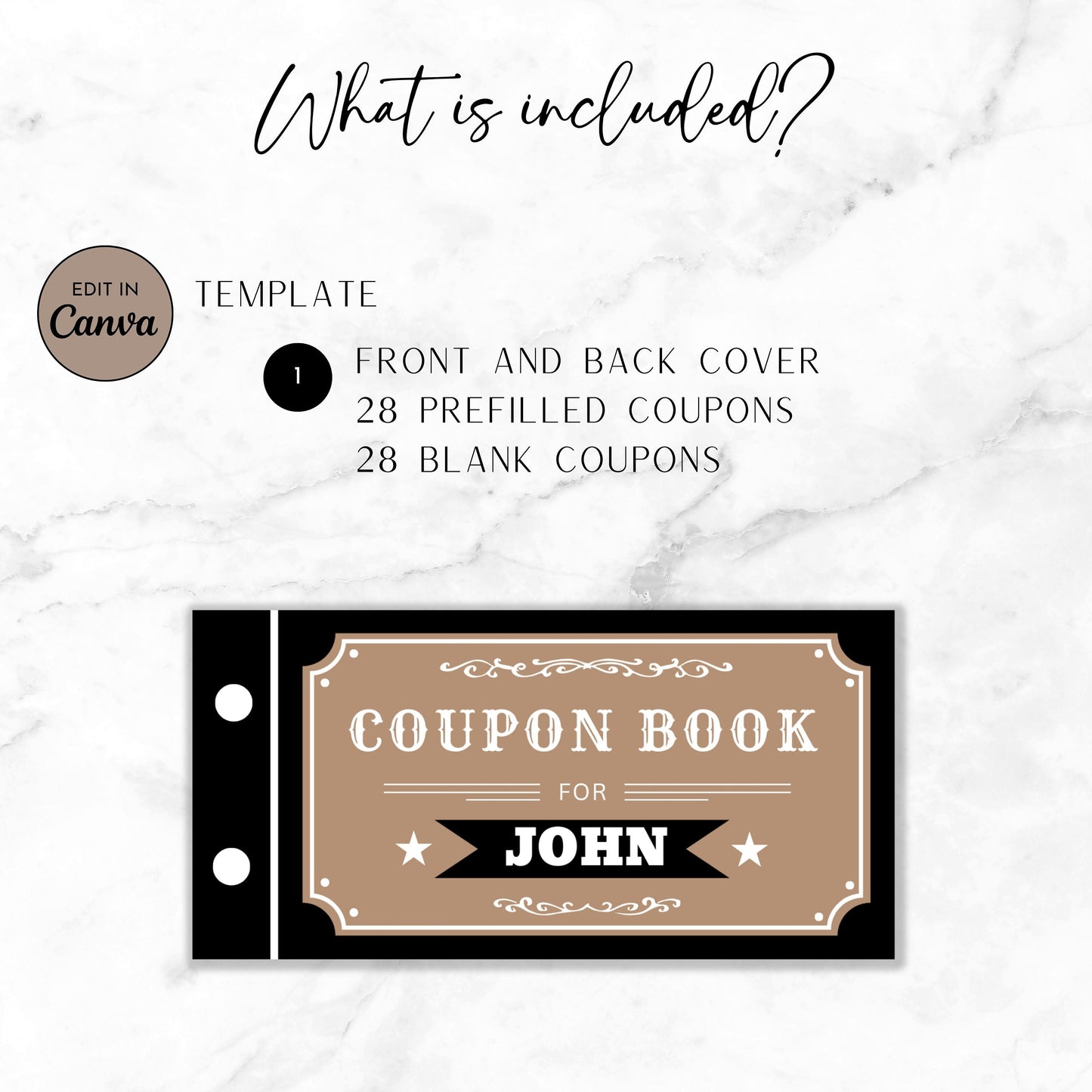 Boyfriend Birthday Coupon Book Custom Cowboy Voucher for Boyfriend Bday Gift Idea for Husband Coupon 50th Birthday Gift Hubby Gift Coupon - LAUMIANstudio