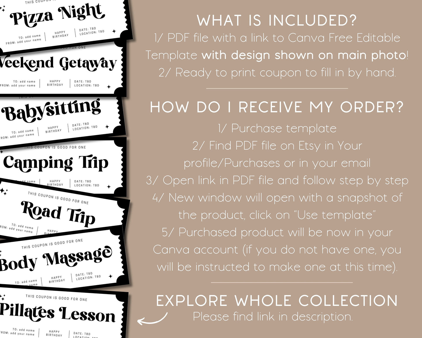 Custom Road Trip Coupon Travel Surprise Gift for Best Friend Road Trip Voucher Editable Coupon Template Road Trip Gift Voucher Custom Text - LAUMIANstudio