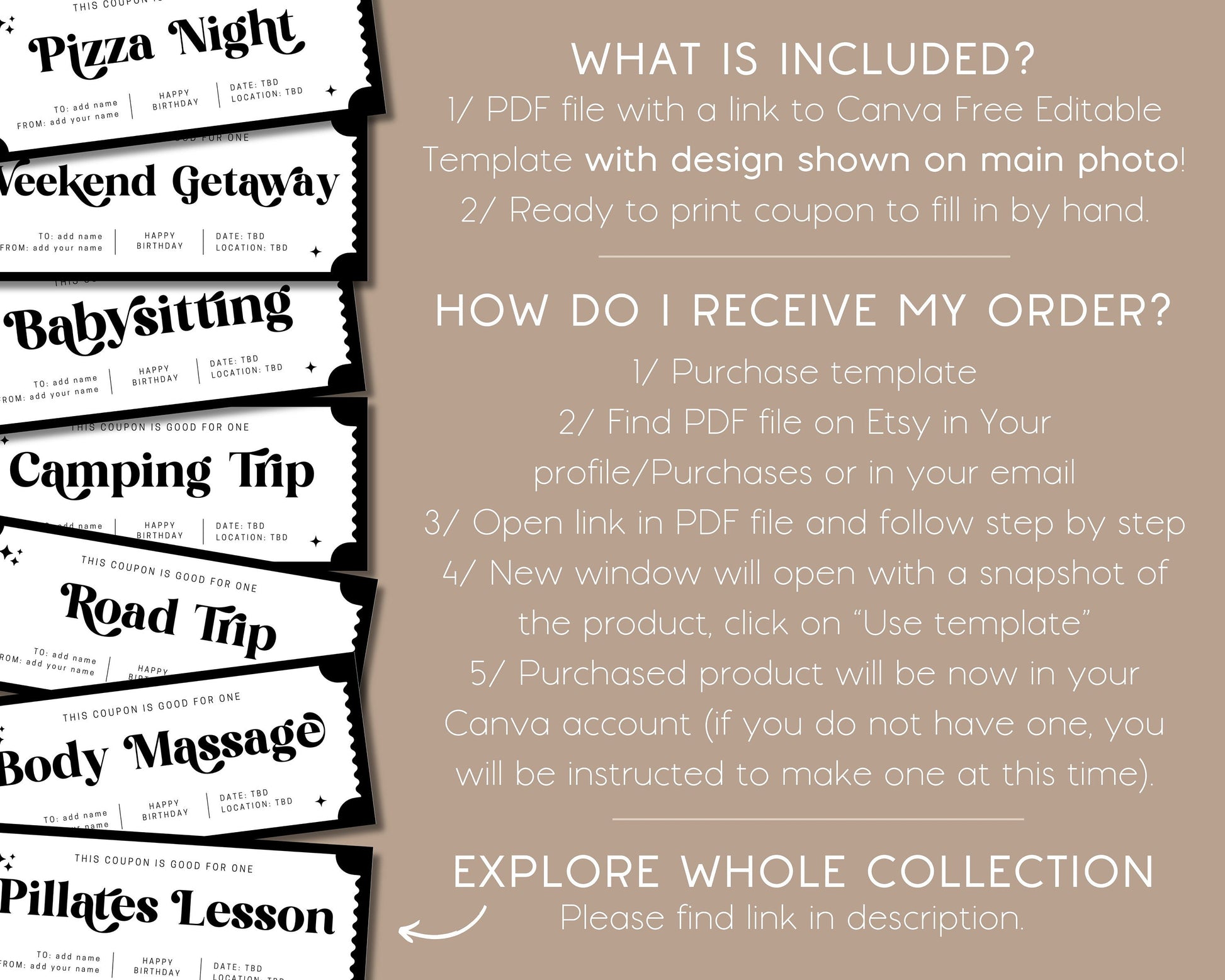 Custom Road Trip Coupon Travel Surprise Gift for Best Friend Road Trip Voucher Editable Coupon Template Road Trip Gift Voucher Custom Text - LAUMIANstudio