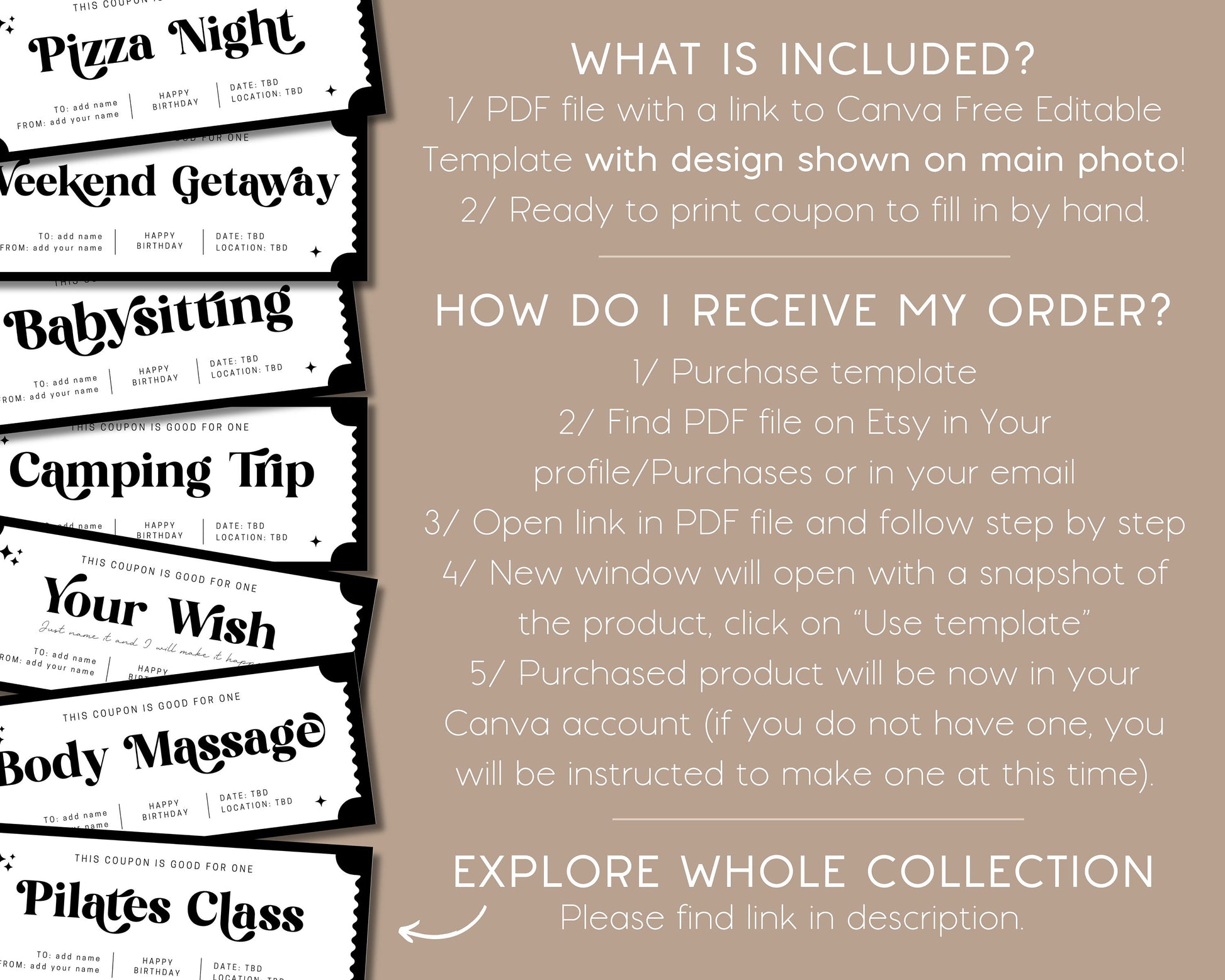Yoga Class Gift Coupon Yogini Birthday Gift Idea Yoga Lover Voucher Editable Canva Template Bestie Exercise Gift for Coworker On Budget Gift - LAUMIANstudio