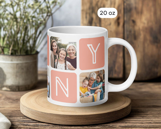 Grandpa Keepsake Family Christmas Gift Grandpa Mug Photo Personalised Gift for Gpa Custom Photo Mug from Grandchildren 70th Birthday Gift - LAUMIANstudio