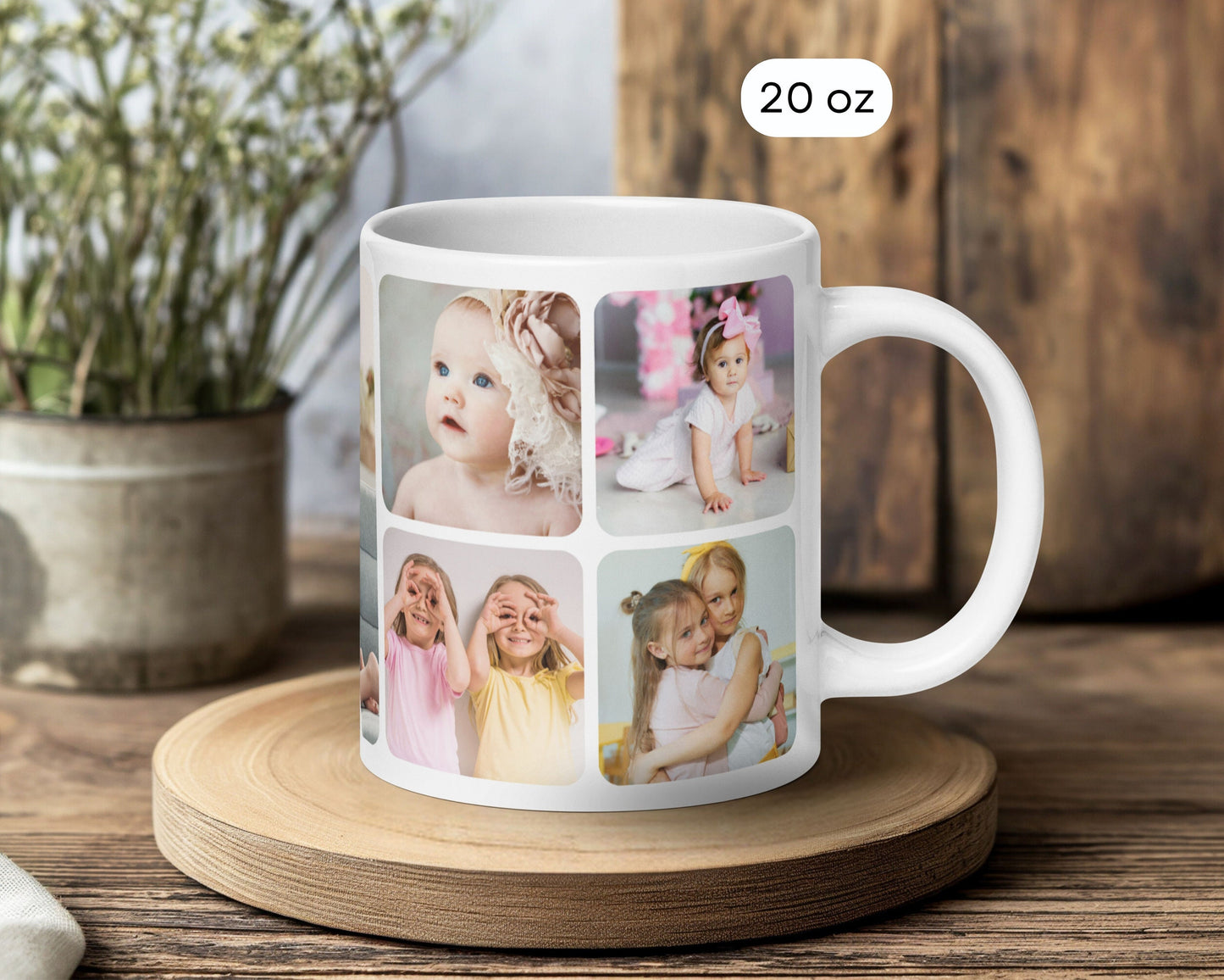 Custom NANA Photo Mug Personalized Message for Grandma Worlds Best Nana Ever Gift 70th Birthday Photo Keepsake for Granny Custom Picture Mug - LAUMIANstudio