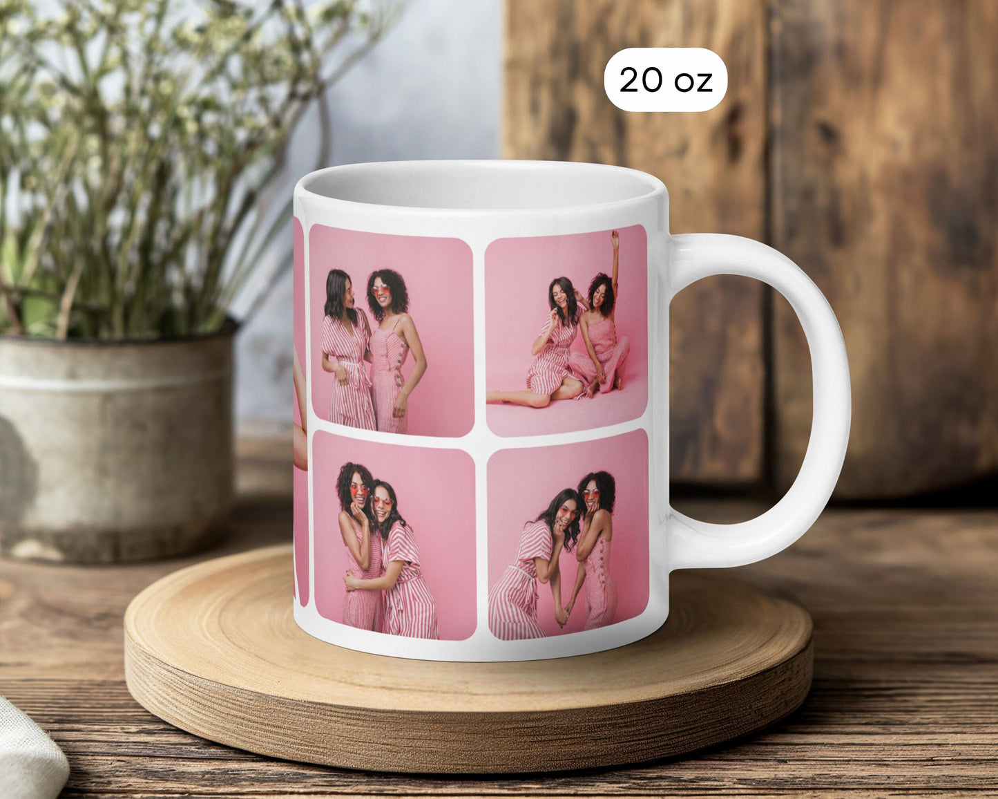 Personalized Mug with Photo Best Friend Christmas Gift Idea Custom Picture Mug for Sister Gift with My Text Mug - LAUMIANstudio