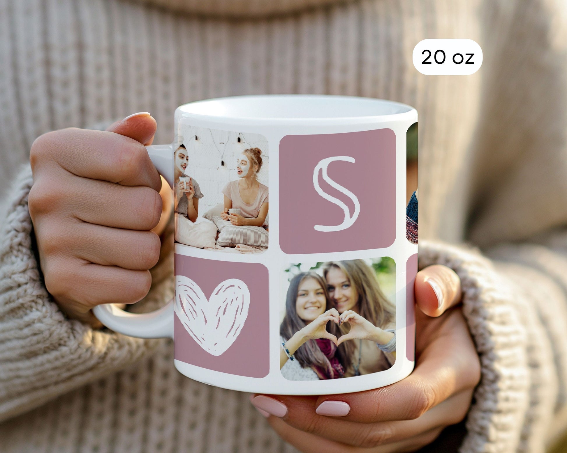 Personalized Photo Mug Sister Photo Mug Sis Birthday Gift Idea Sister Keepsake Love You Sis Gift Cute Little Sis Gift Big Sis Picture Mug - LAUMIANstudio