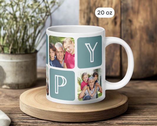 Grandma Photo Mug Christmas Gift for Nanny 70th Birthday Keepsake from Grandchildren Grandma Gift Photo Baby Face Mug Photo Keepsake Granny - LAUMIANstudio