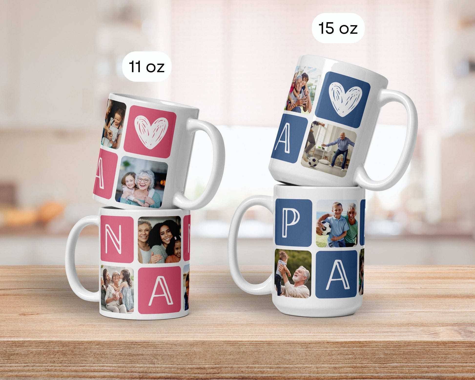 Grandma Photo Mug Christmas Gift for Nanny 70th Birthday Keepsake from Grandchildren Grandma Gift Photo Baby Face Mug Photo Keepsake Granny - LAUMIANstudio