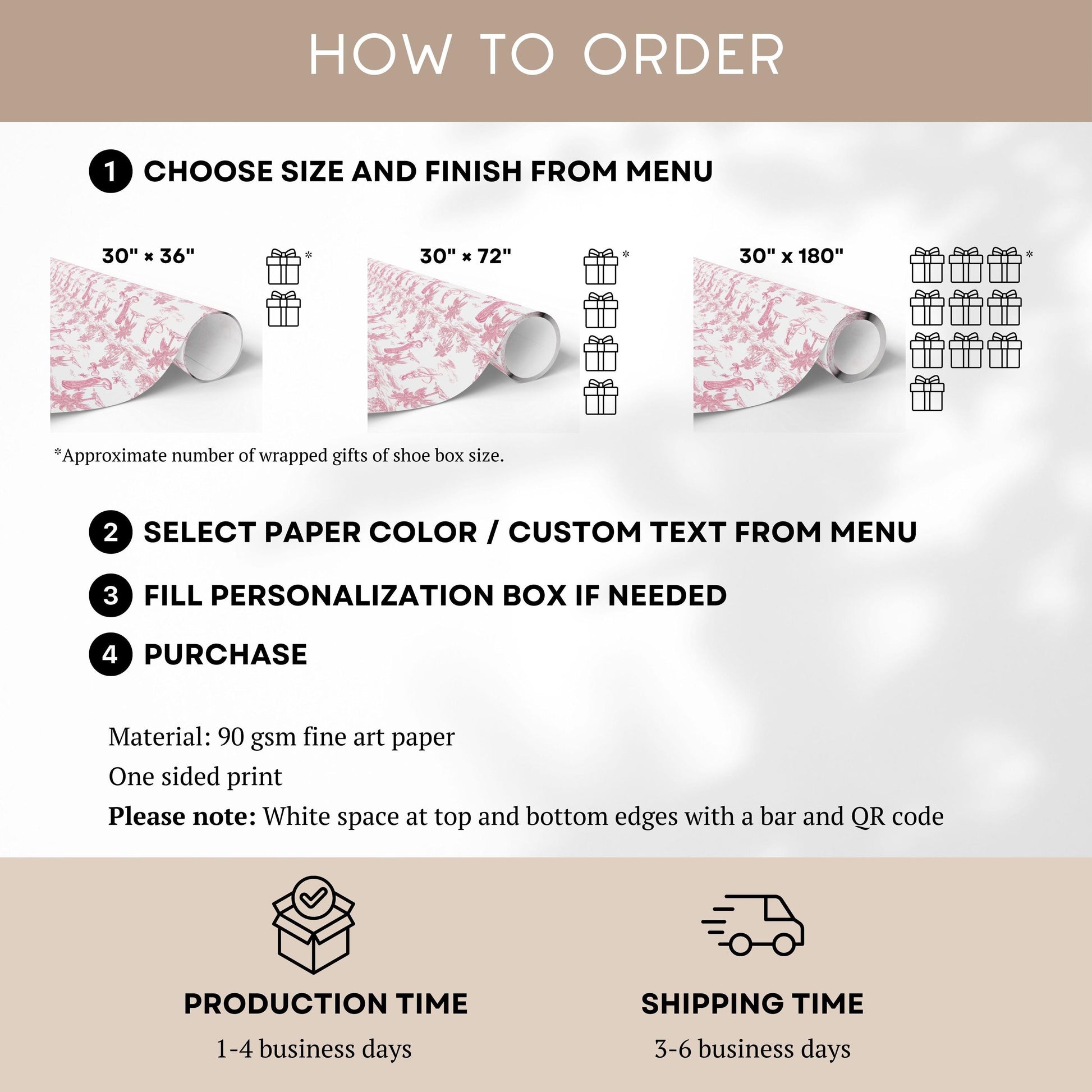 Coastal Cowgirl Toile Wrapping Paper Western Aesthetic Gift Wrap Coastal Bachelorette Party Gift Wrapping Roll Cowgirl Pink Gift Packaging - LAUMIANstudio