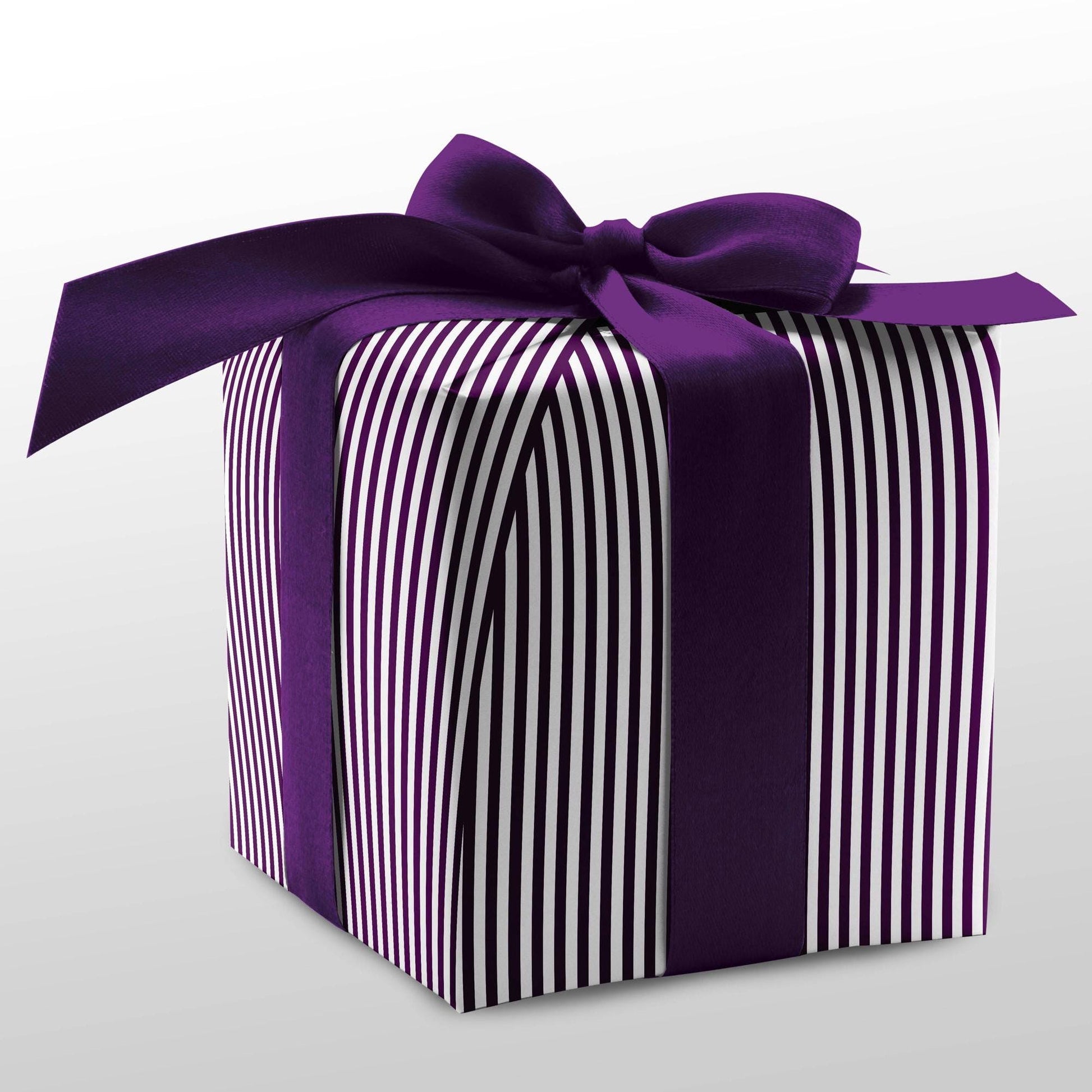 Luxury Striped Gift Wrapping Paper Roll for Her Purple Elegant Christmas Gift Wrap Chic Holiday Wrapping Paper Roll for Charity Gift Wrap - LAUMIANstudio