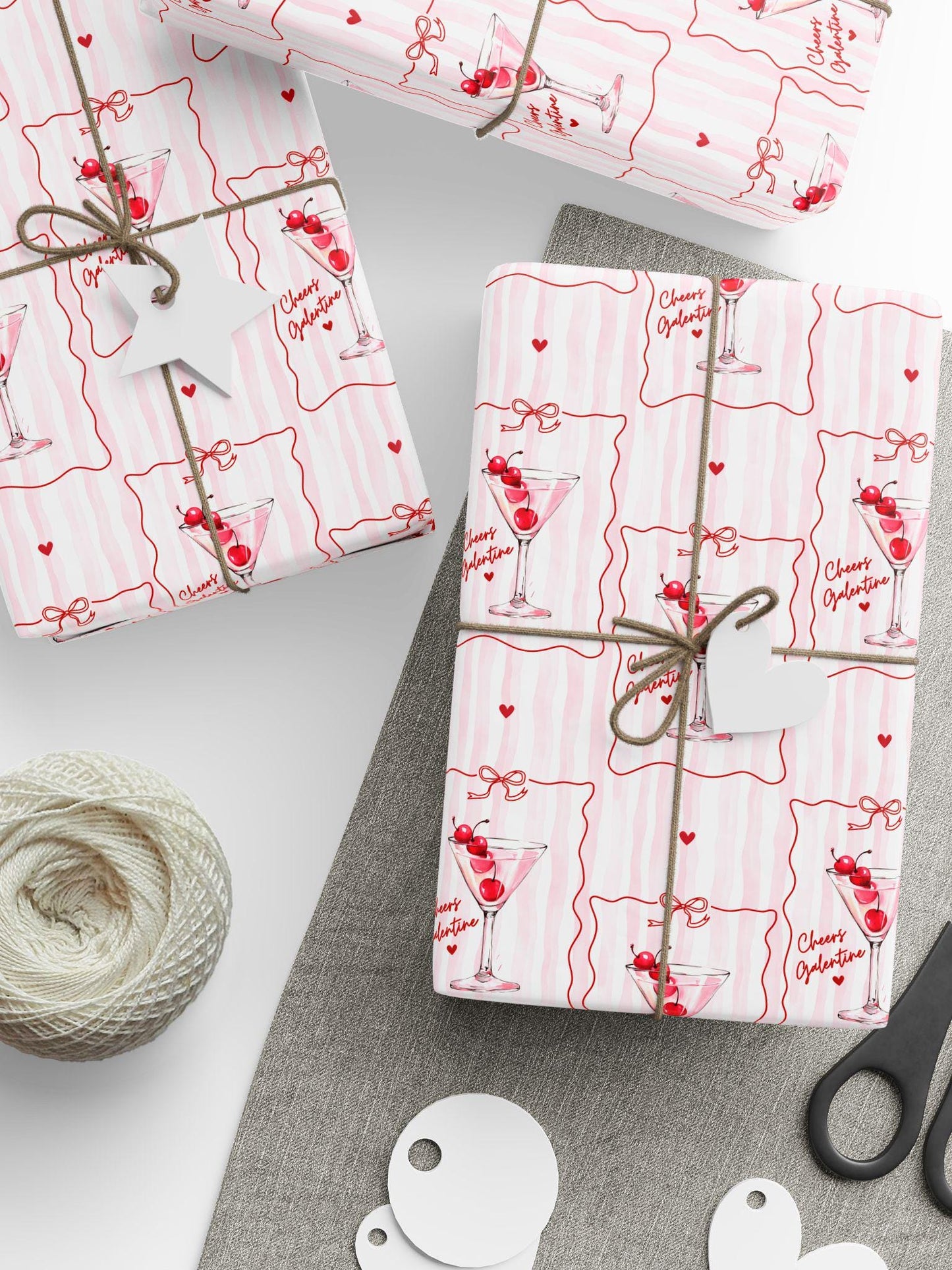 Personalized Martini Wrapping Paper Galentine Gift Wrap Martini Bachelorette Gift Wrap Wrapping Paper Roll Birthday Girly Cocktail Gift Wrap - LAUMIANstudio