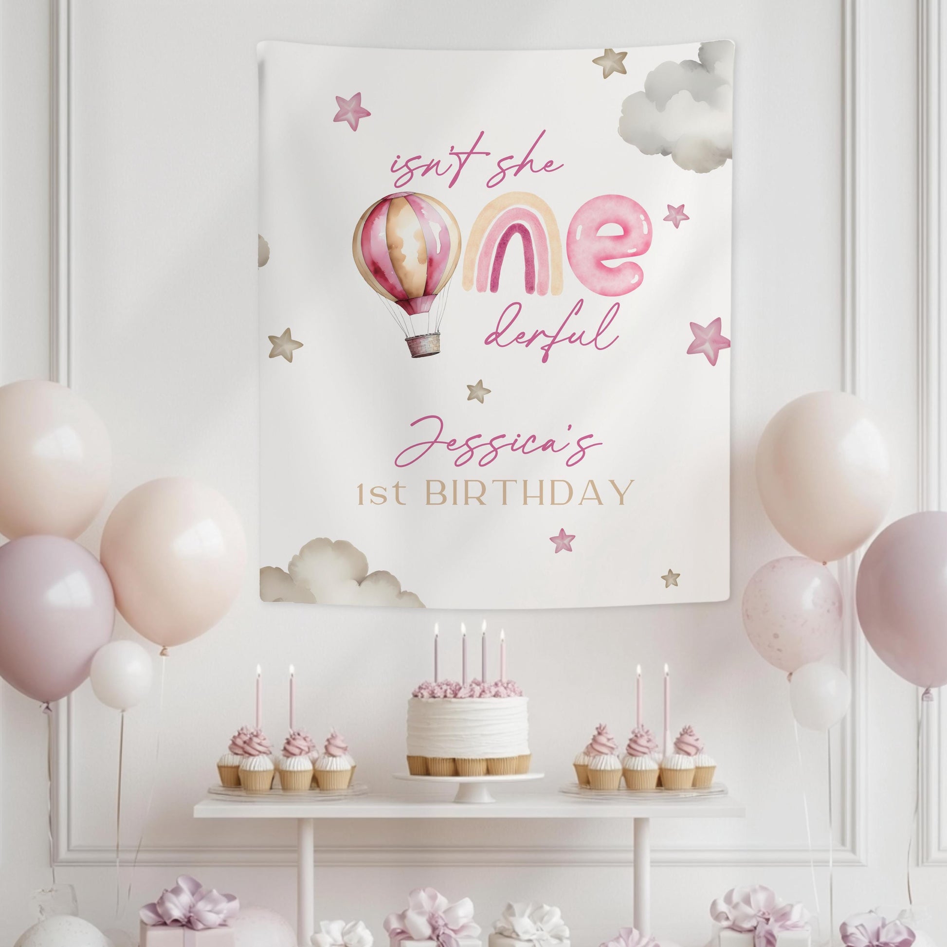 Onederful Baby Birthday Decor 1st Birthday Onederful Backdrop Baby Girl Onederful Decoration Isn't She Onederful Banner Miss Onederful Sign - LAUMIANstudio