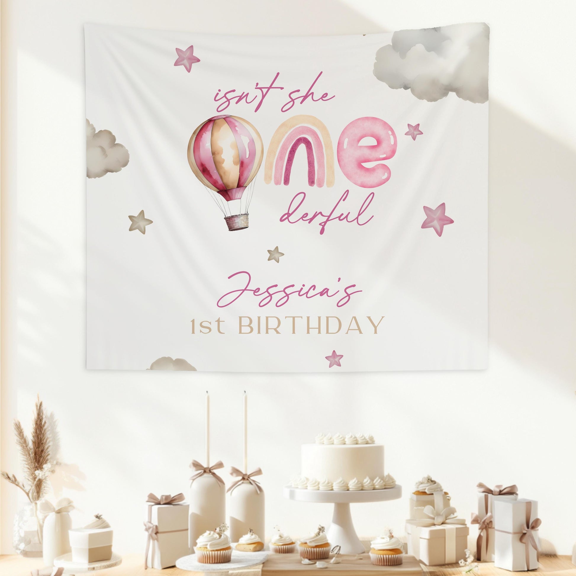 Onederful Baby Birthday Decor 1st Birthday Onederful Backdrop Baby Girl Onederful Decoration Isn't She Onederful Banner Miss Onederful Sign - LAUMIANstudio