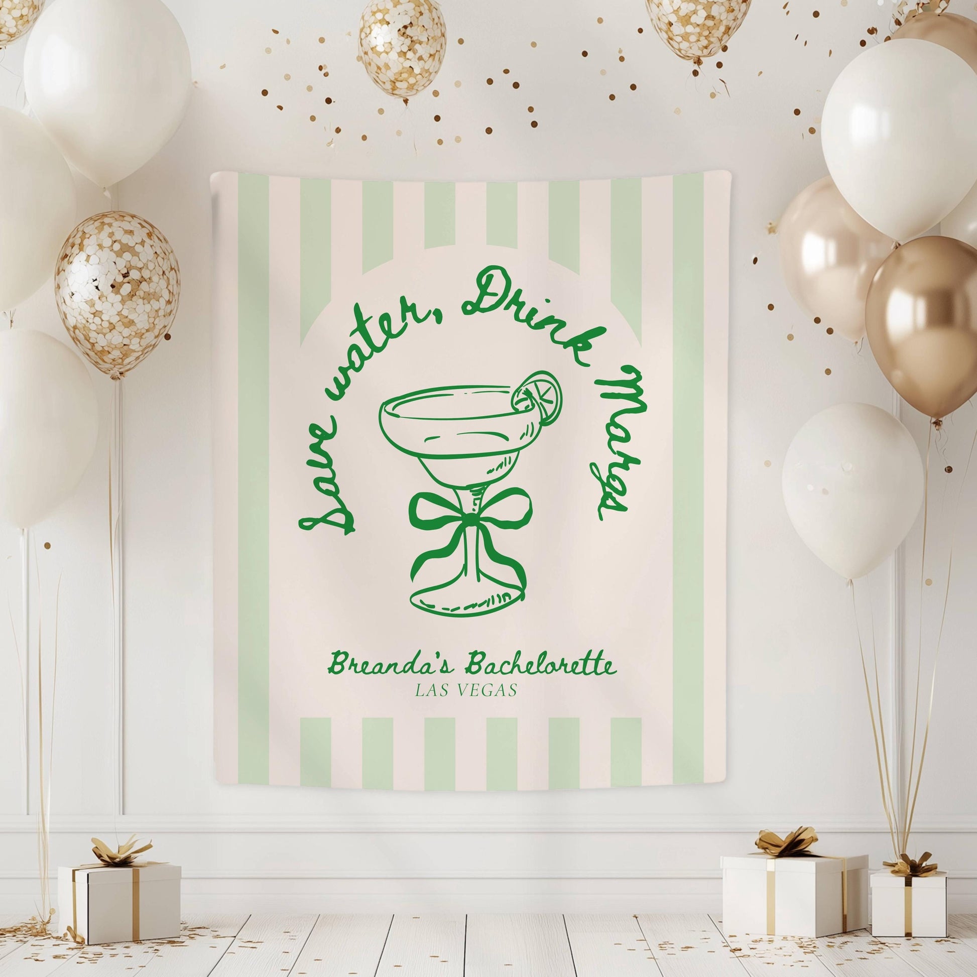 Save Water Drink Margs Backdrop Funny Margarita Bachelorette Sign Margs Bridal Shower Banner Cocktail Mexico Bachelorette Weekend Tapestry - LAUMIANstudio