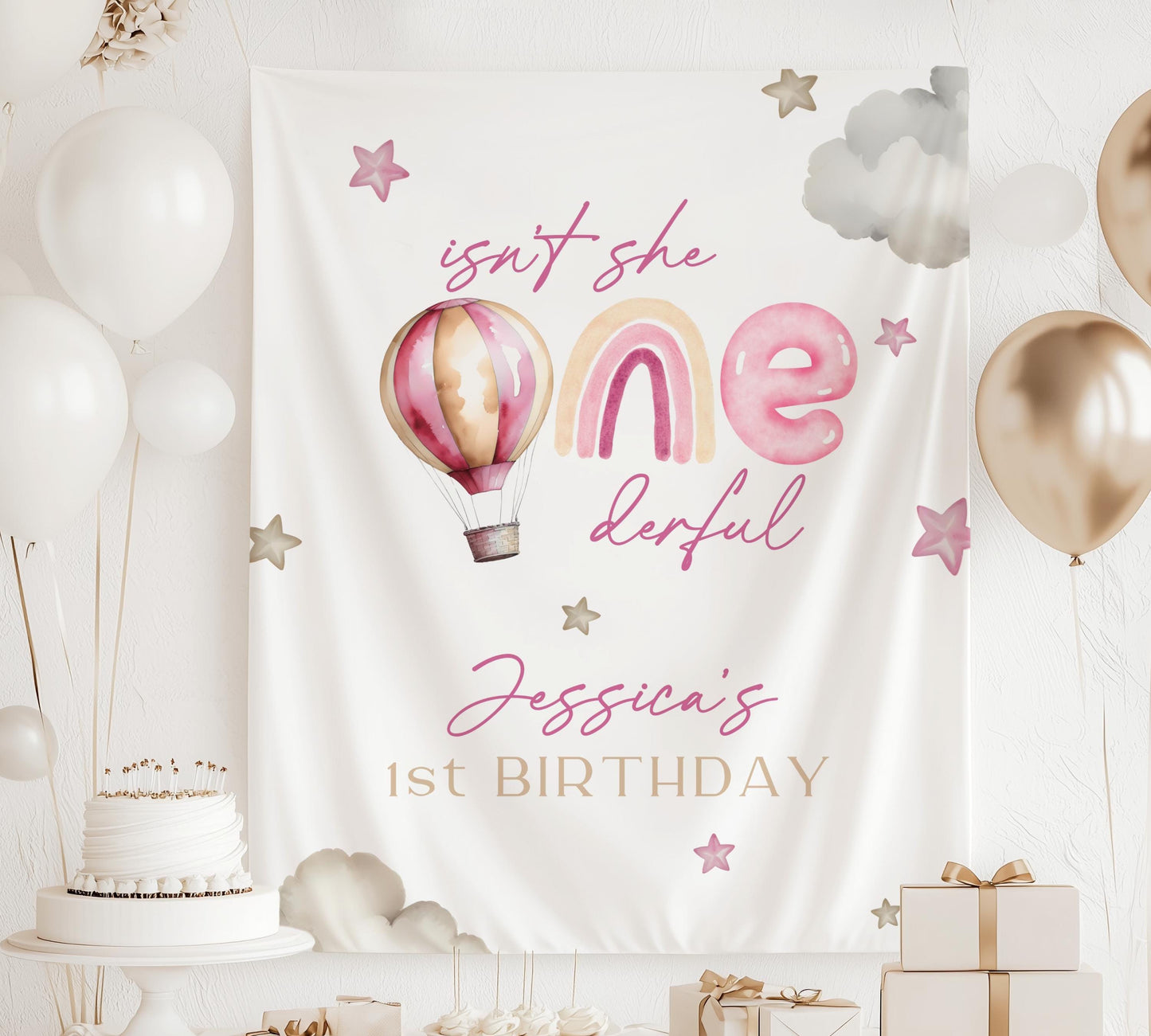 Onederful Baby Birthday Decor 1st Birthday Onederful Backdrop Baby Girl Onederful Decoration Isn't She Onederful Banner Miss Onederful Sign - LAUMIANstudio