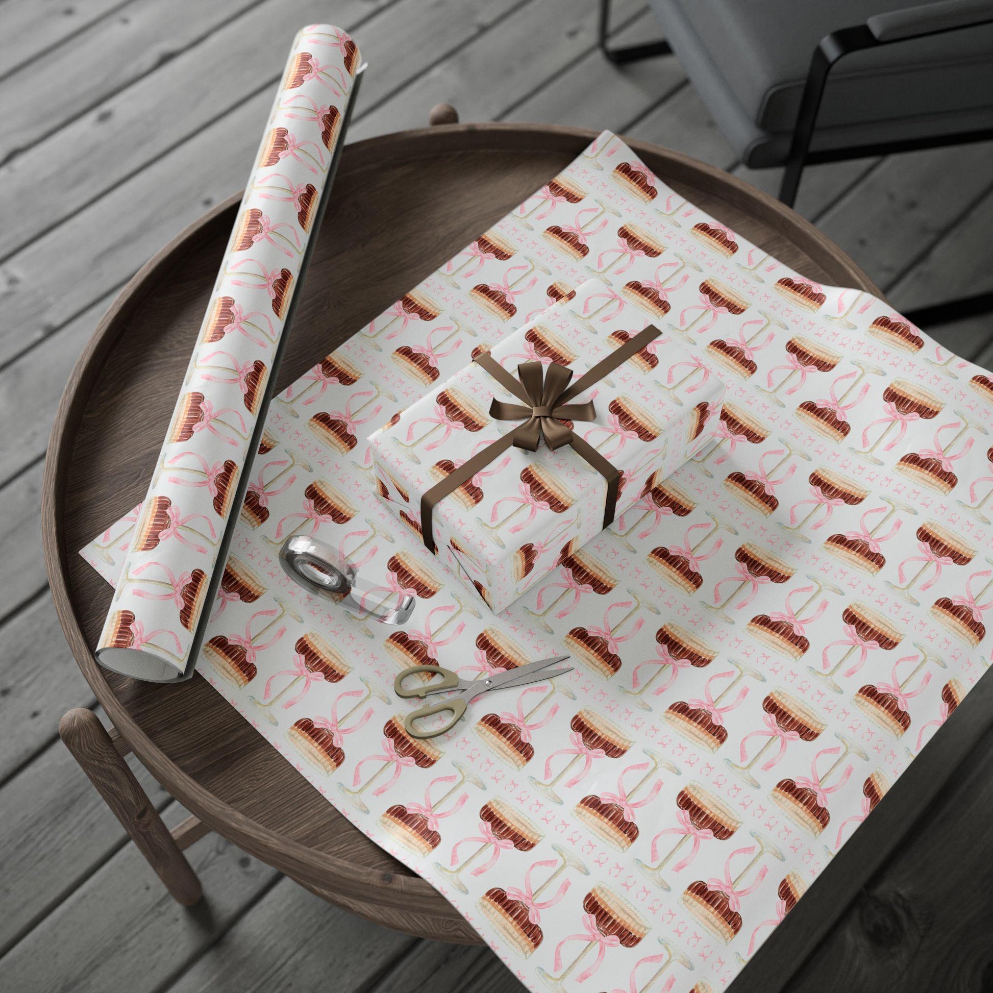Espresso Martini Gift Wrap Martini Bachelorette Wrapping Paper She's Tying the Know Birthday Wrapping Paper Roll Cocktail Party Gift Wrap - LAUMIANstudio
