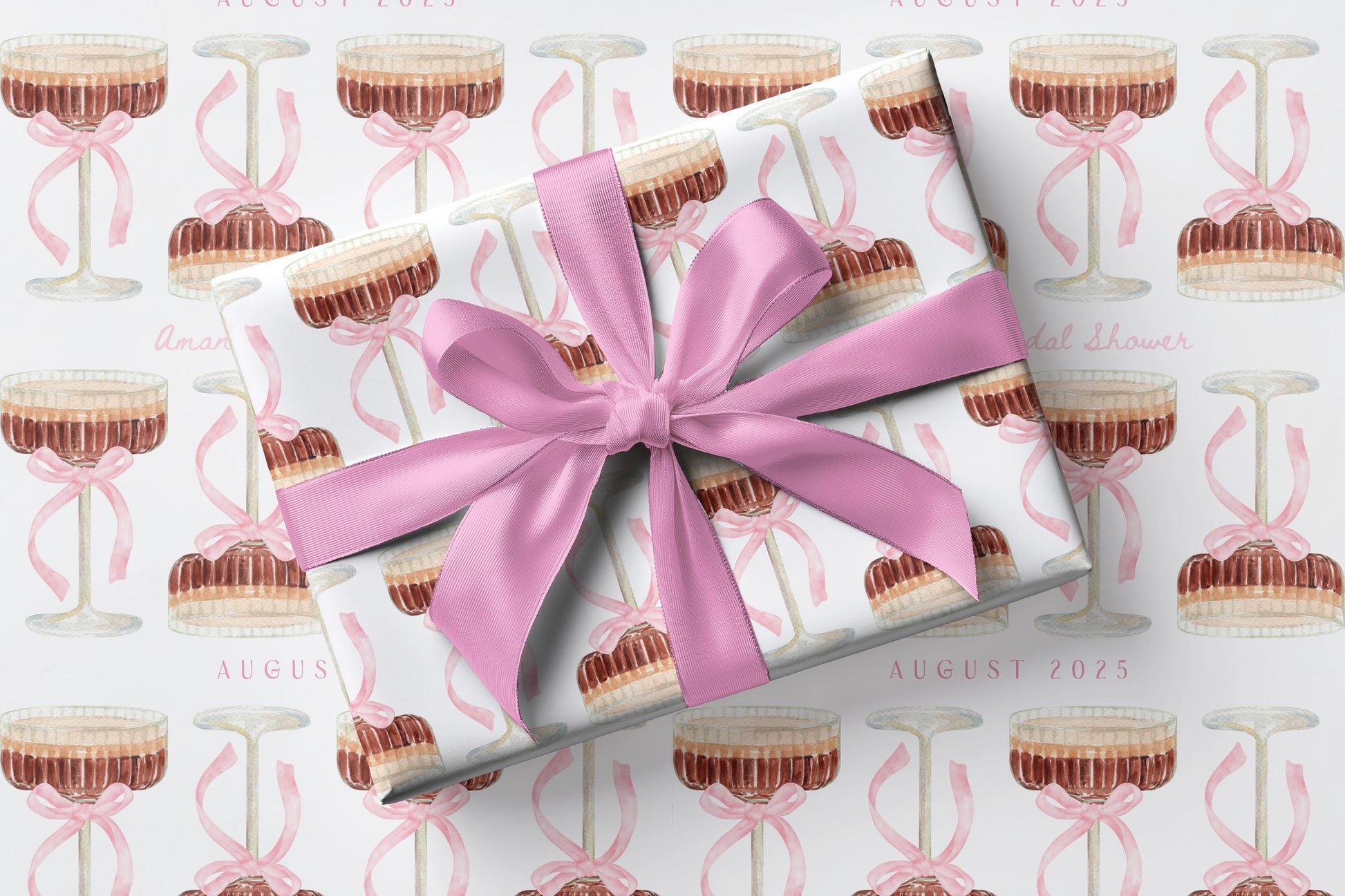 Espresso Martini Gift Wrap Martini Bachelorette Wrapping Paper She's Tying the Know Birthday Wrapping Paper Roll Cocktail Party Gift Wrap - LAUMIANstudio