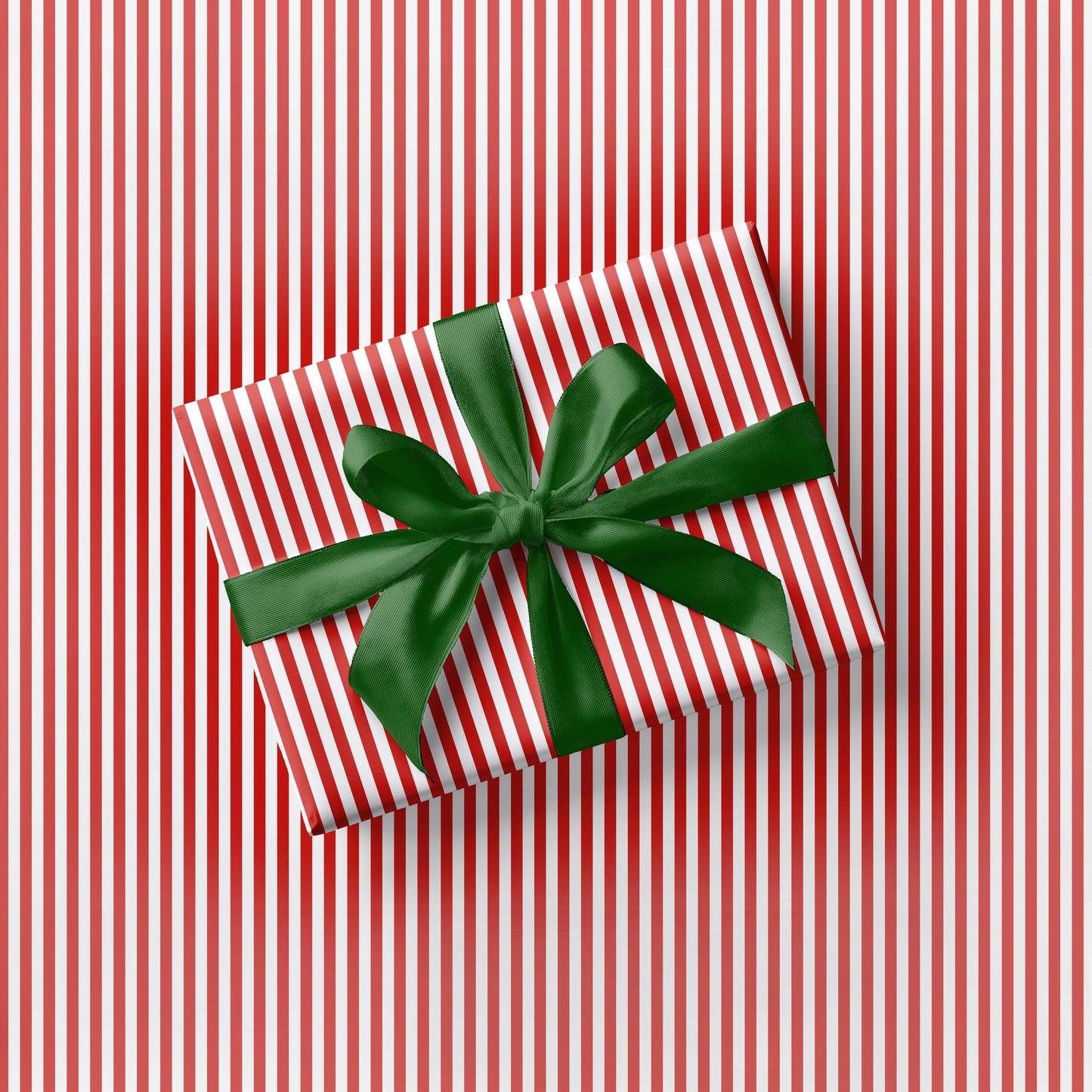 Red Candy Striped Gift Wrapping Paper Red White Stripes Christmas Wrapping Paper Roll Holiday Classic Red Gift Wrap Classic Stripes Paper - LAUMIANstudio