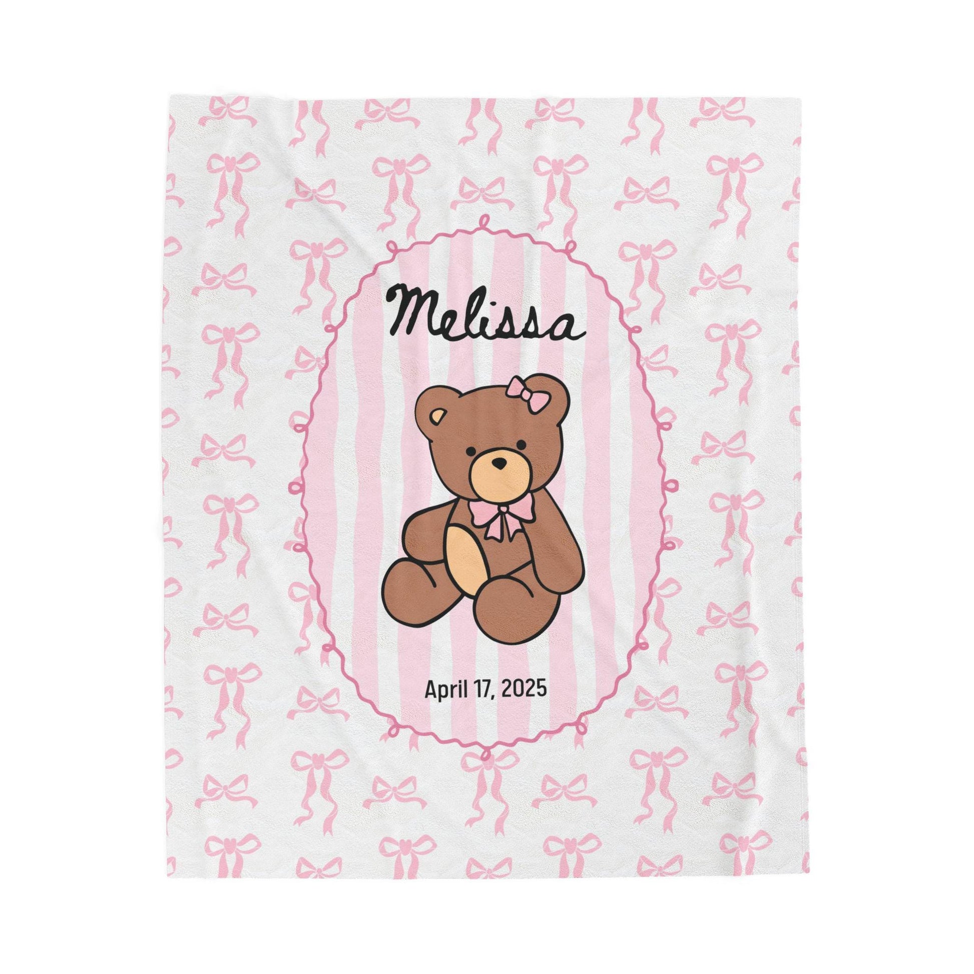 Soft Green Teddy Baby Blanket Custom Baby Bear Minky Blanket Personalized Teddy Sherpa Blanket Baby Boy 1st Birthday Gift Teddy Baby Bedding - LAUMIANstudio