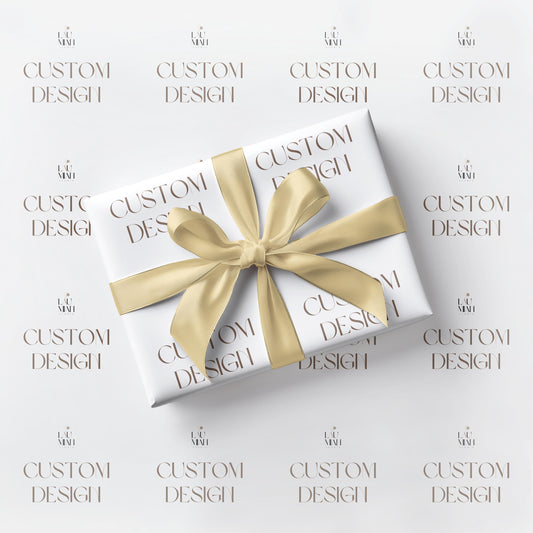 Custom Design Wrapping paper: Business Logo Gift Wrap Paper - LAUMIANstudio